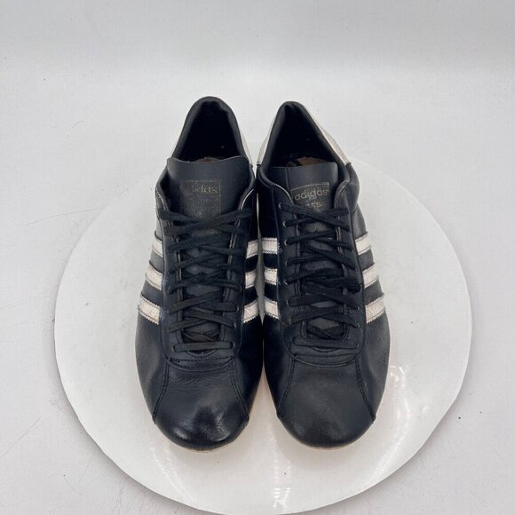 Vintage Adidas Brasil  Men’s Sz 6.5 Black Football Shoe Made in France - Picture 3 of 16